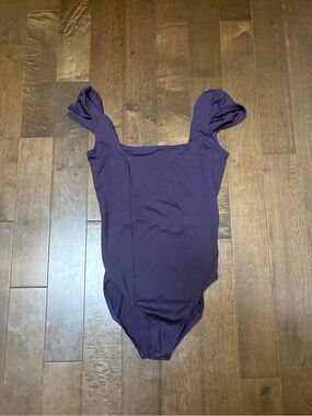 Deep Purple Square Neck Leotard